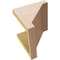 Ekena Millwork 7"W x 7"D x 7"H Wide Burlington Rough Cedar Woodgrain TimberThane Corbel, Primed Tan CORUR07X07X07BURRCPR - alternate 3